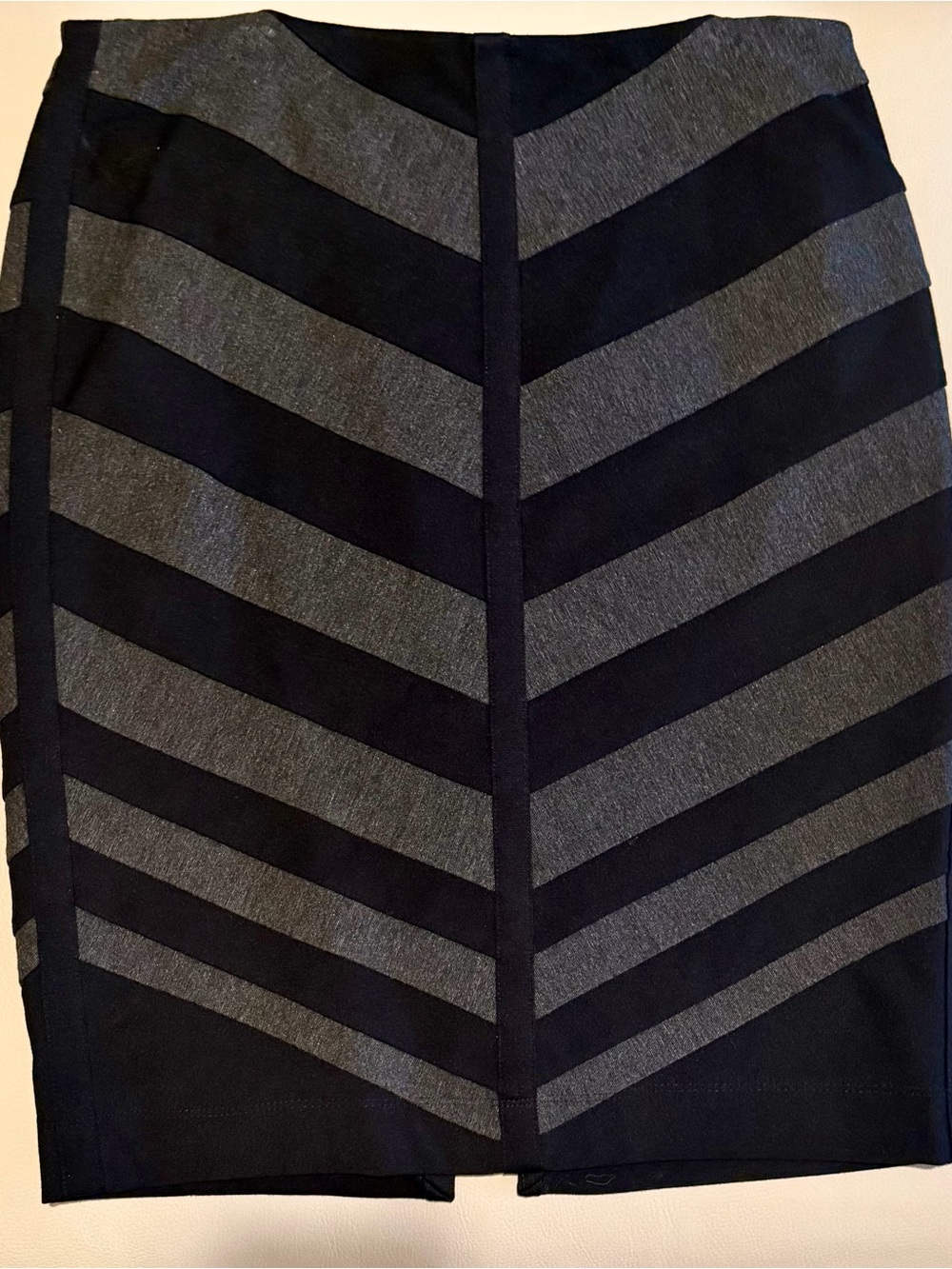 Sleek Black Market Black & Gray Diagonal Stripe Pencil Skirt!!
